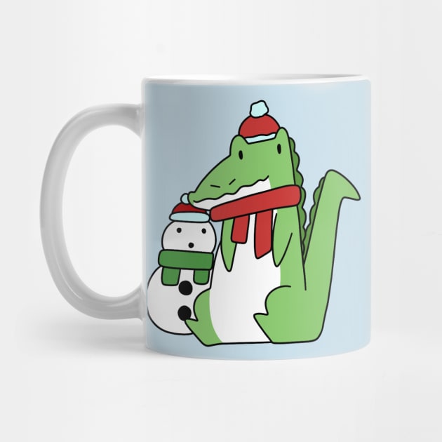 Alligator and Snowman by saradaboru